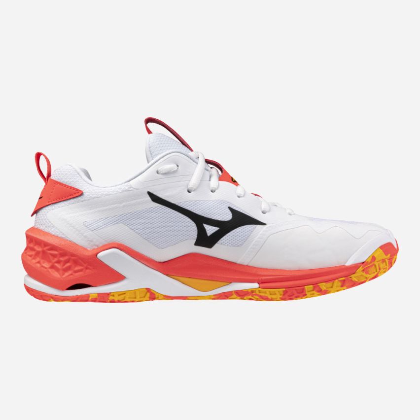 Mizuno Wave STEALTH NEO 2 white/coral/citrus
