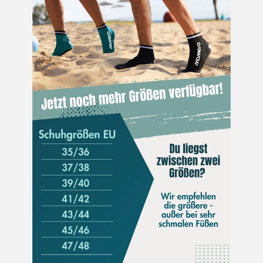 momevo Beachmates Beachsocken schwarz