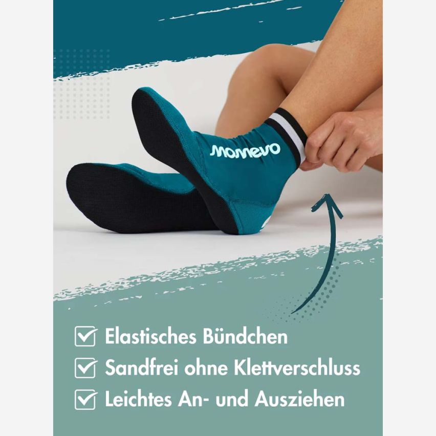 momevo Beachmates Beachsocken petrol