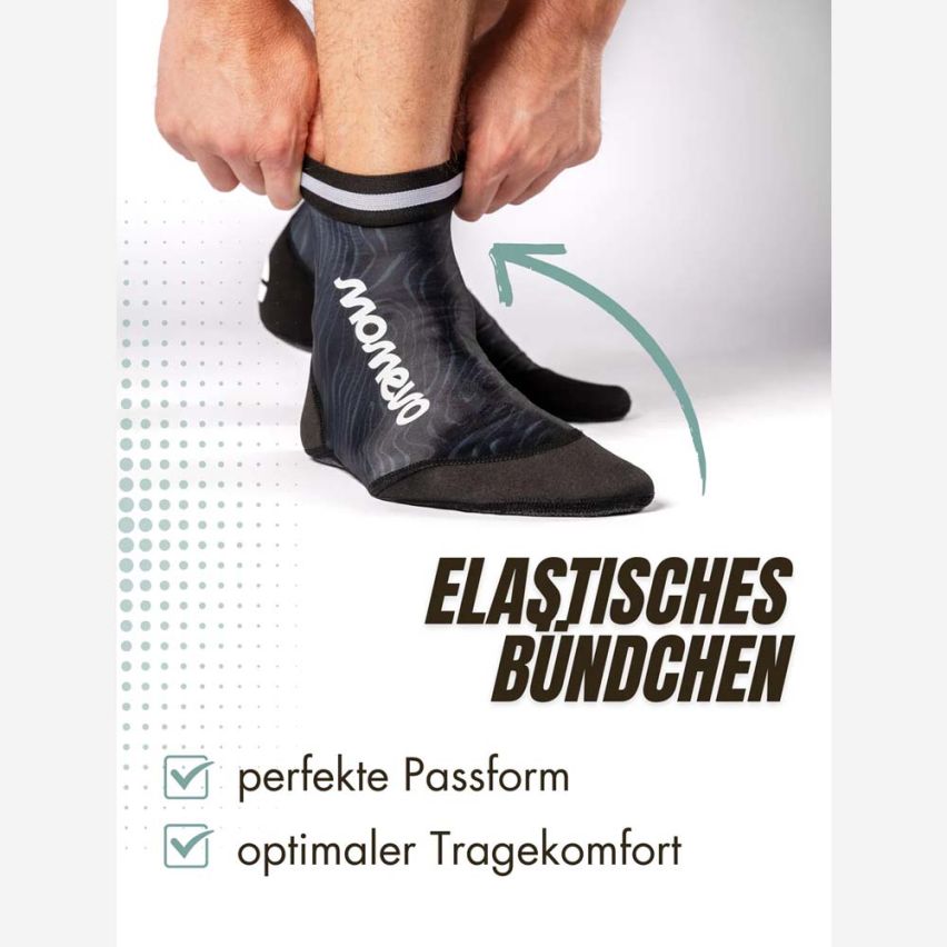 momevo Beachmates Beachsocken Pro schwarz