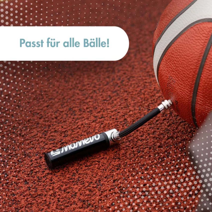 Momevo PocketAir Mini Ballpumpe schwarz
