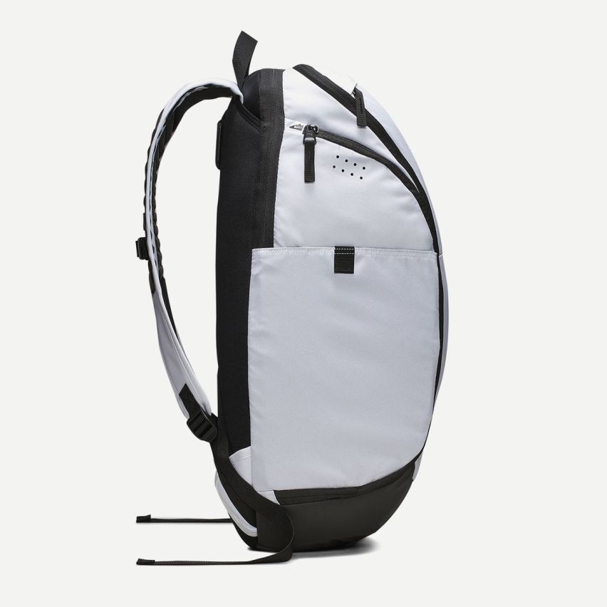 Leather-Trimmed Shell Backpack