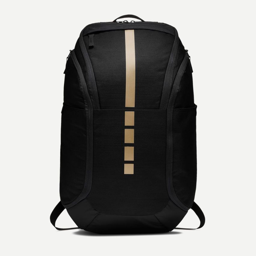 Leather-Trimmed Shell Backpack