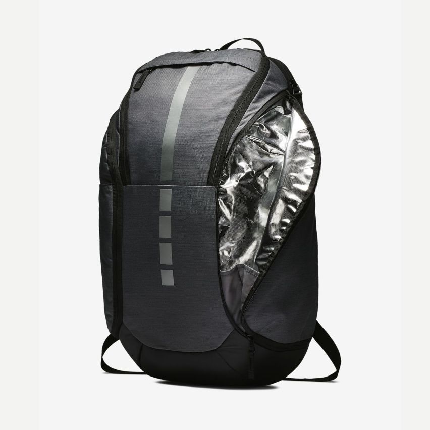 Leather-Trimmed Shell Backpack