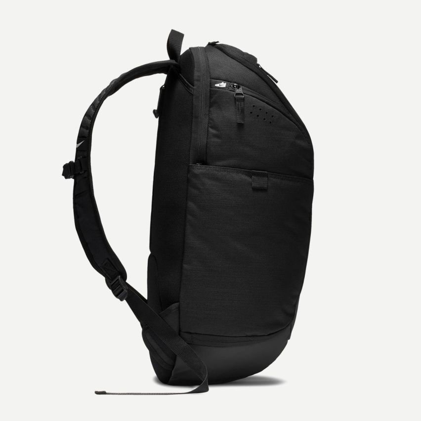 Leather-Trimmed Shell Backpack