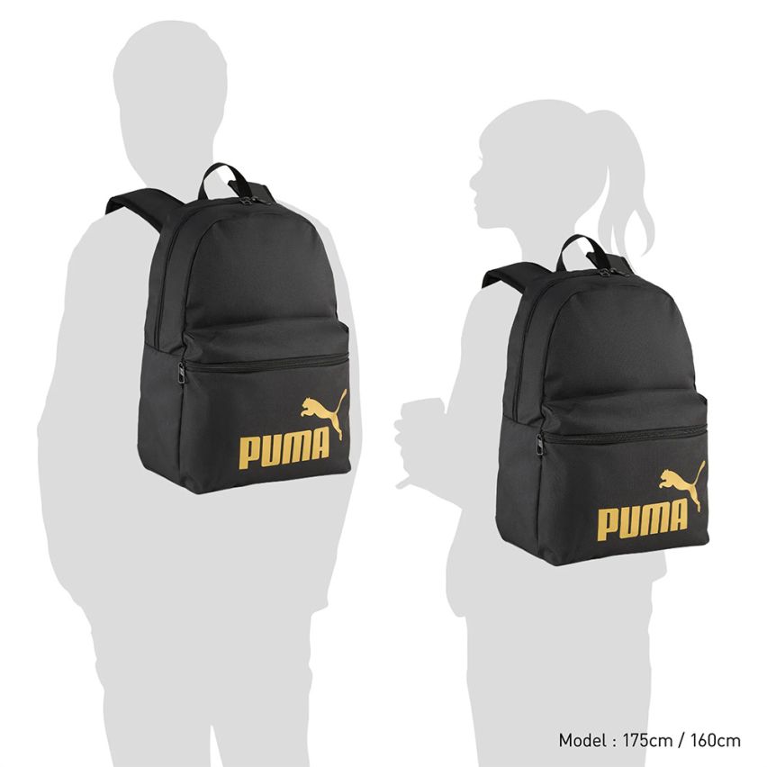 Puma PHASE Backpack schwarz/gold (22L)
