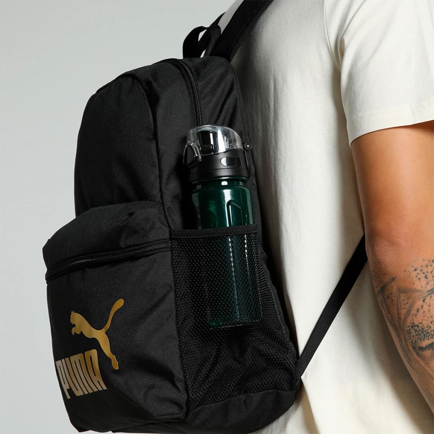 Puma PHASE Backpack schwarz/gold (22L)