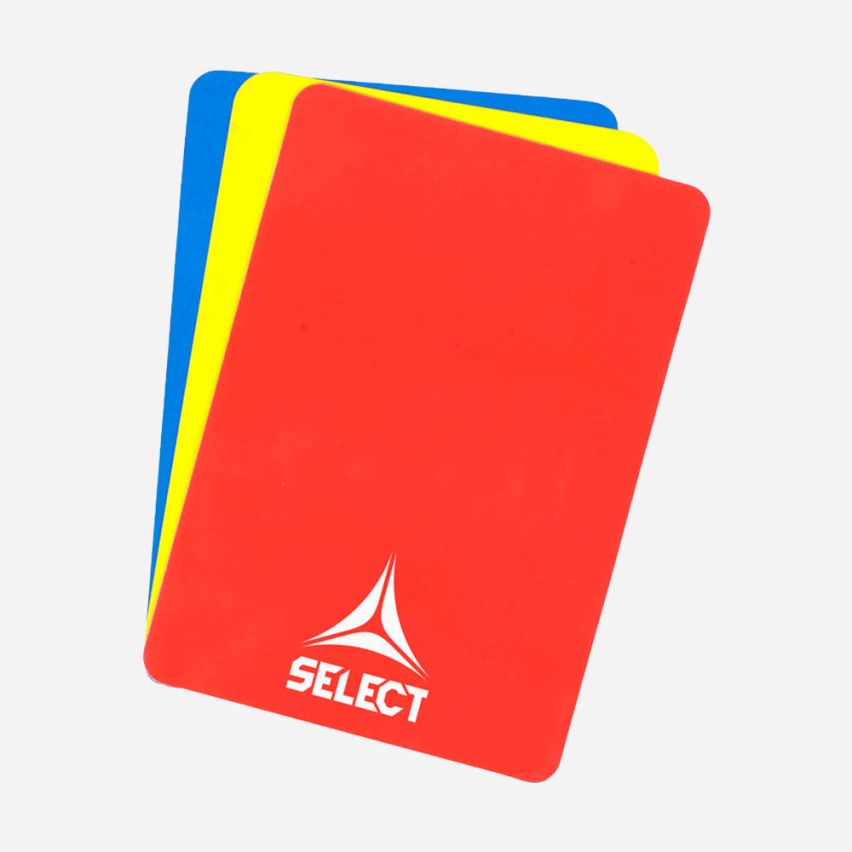 Select Schiedsrichterkarten (rot/gelb/blau)