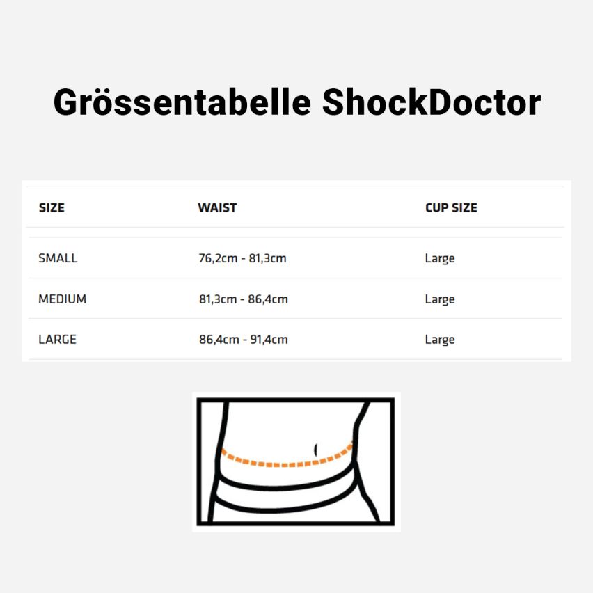 ShockDoctor Tiefschutz Ultra mit Carbon Flex Cup, grau