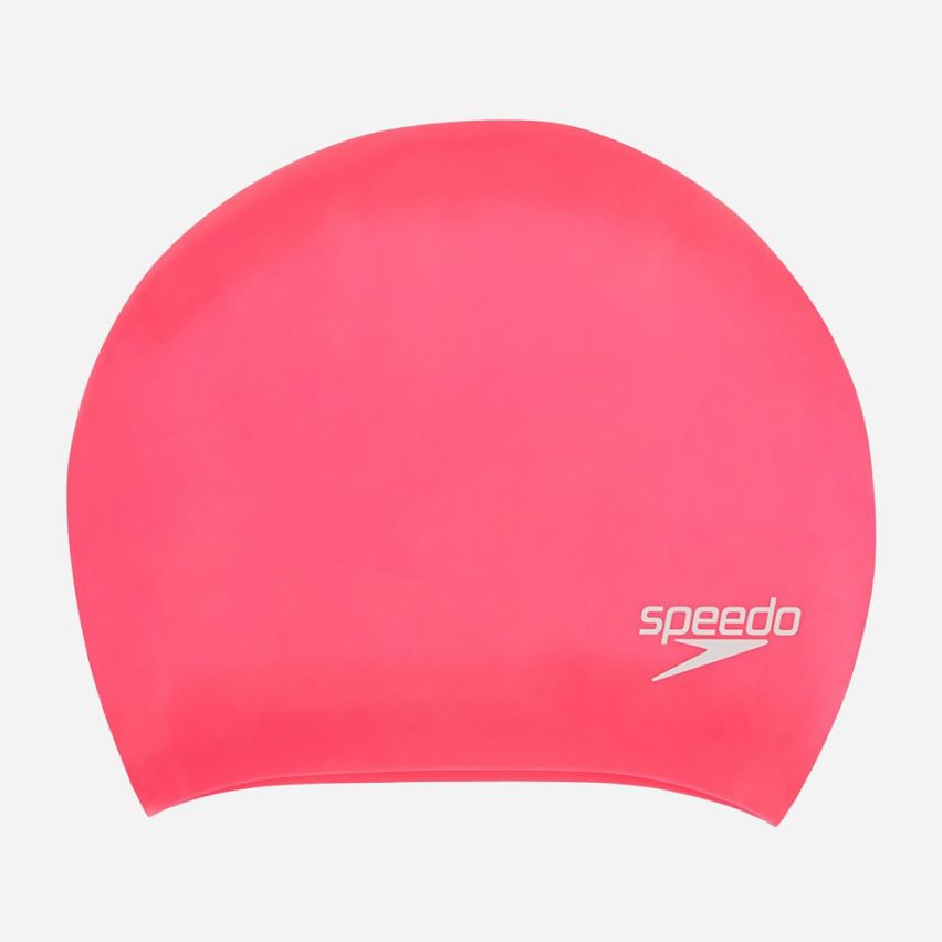 Speedo Long Hair Cap Badekappe pink
