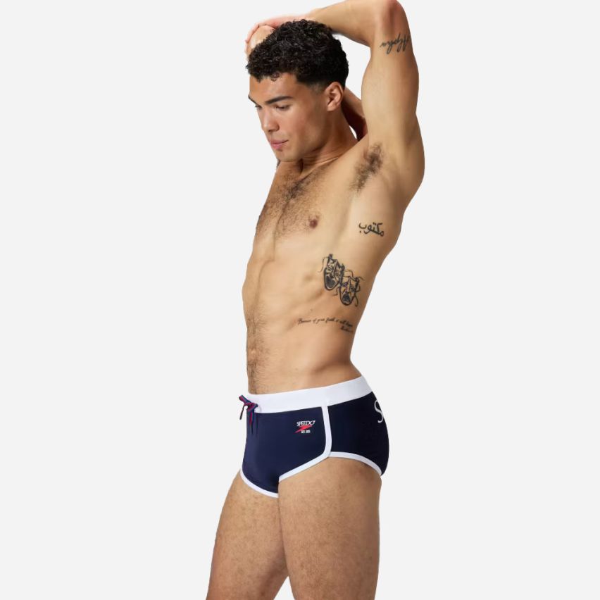 Speedo Jetstream Retro Logo Badeslip peacoat