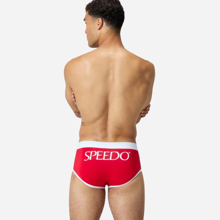 Speedo Jetstream Retro Logo Badeslip high risk red