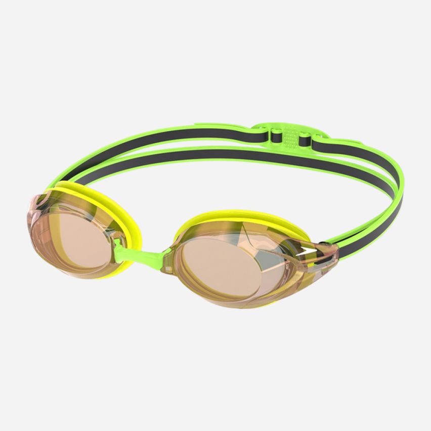 Speedo Schwimmbrille Vanquisher 3.0 gelb gespiegelt 