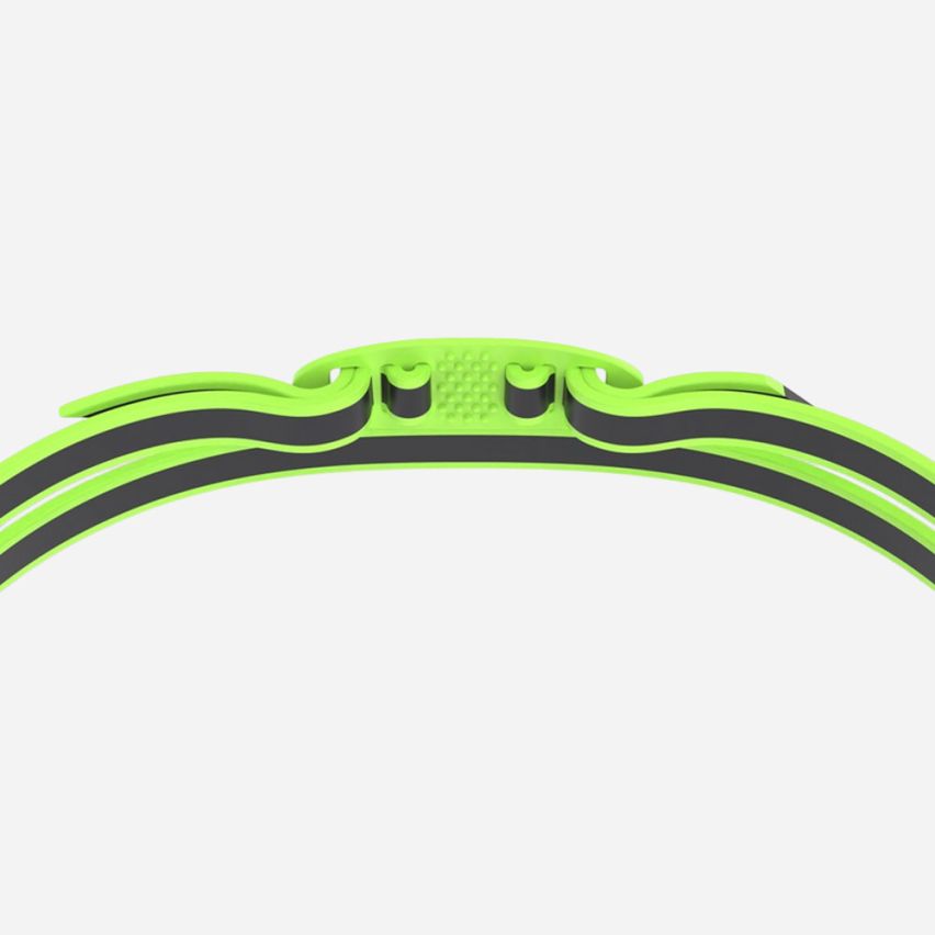 Speedo Schwimmbrille Vanquisher 3.0 gelb gespiegelt 