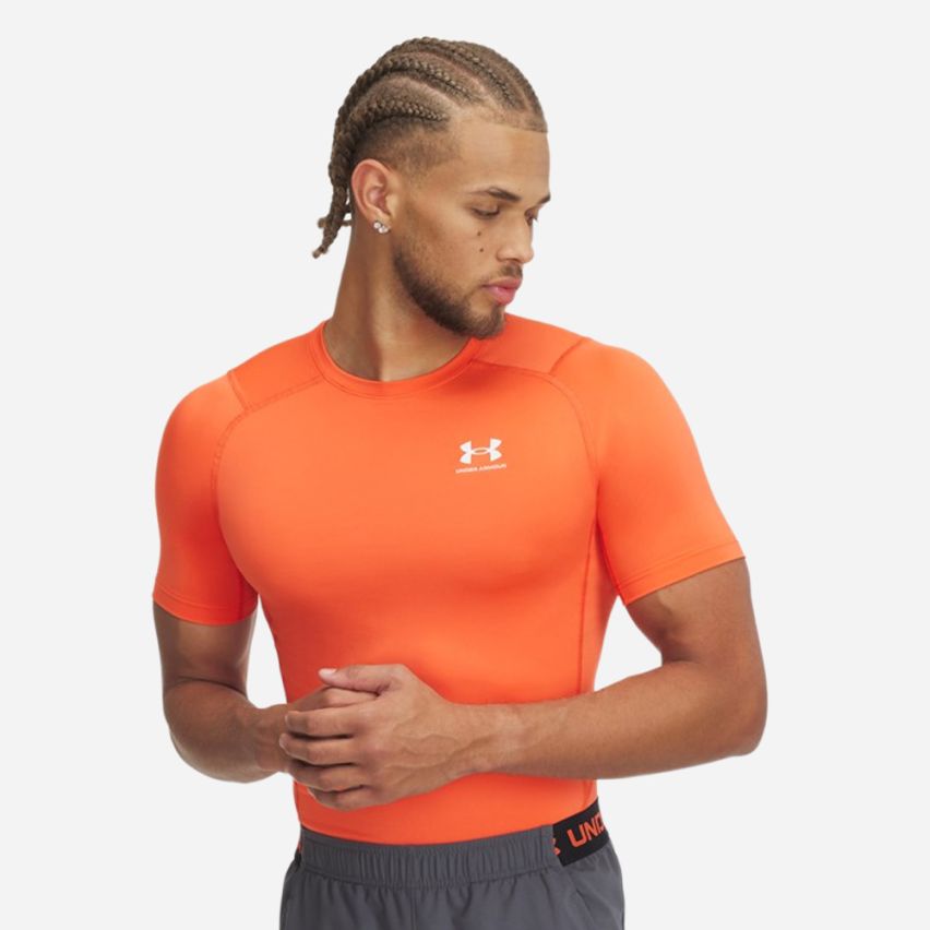 Under Armour HeatGear Compression T-Shirt Herren fire