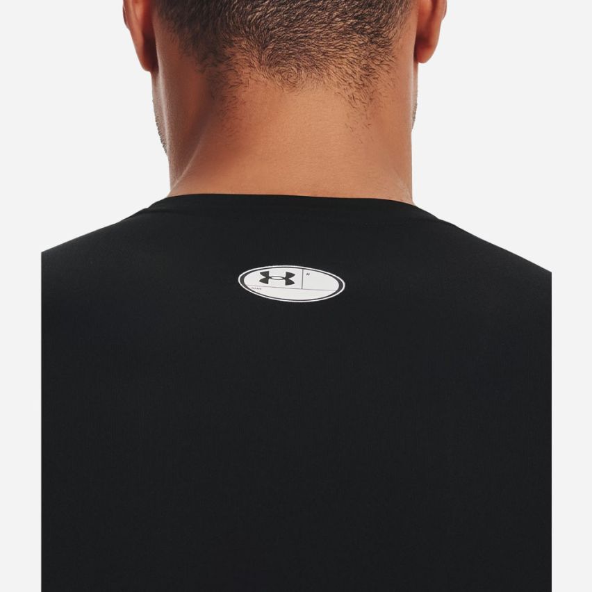 Under Armour HeatGear Compression Sweatshirt Herren schwarz
