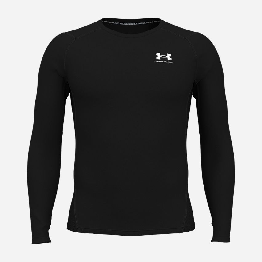 Under Armour HeatGear Compression Sweatshirt Herren schwarz