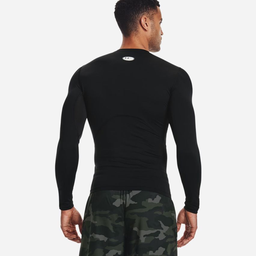 Under Armour HeatGear Compression Sweatshirt Herren schwarz