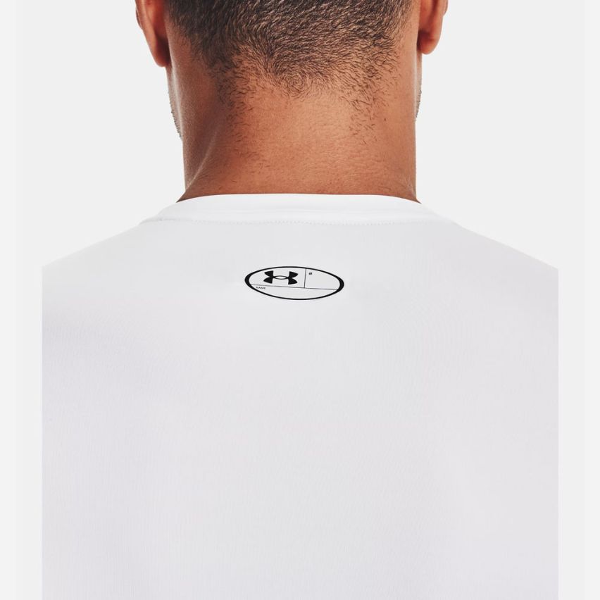 Under Armour HeatGear Compression Sweatshirt Herren weiss