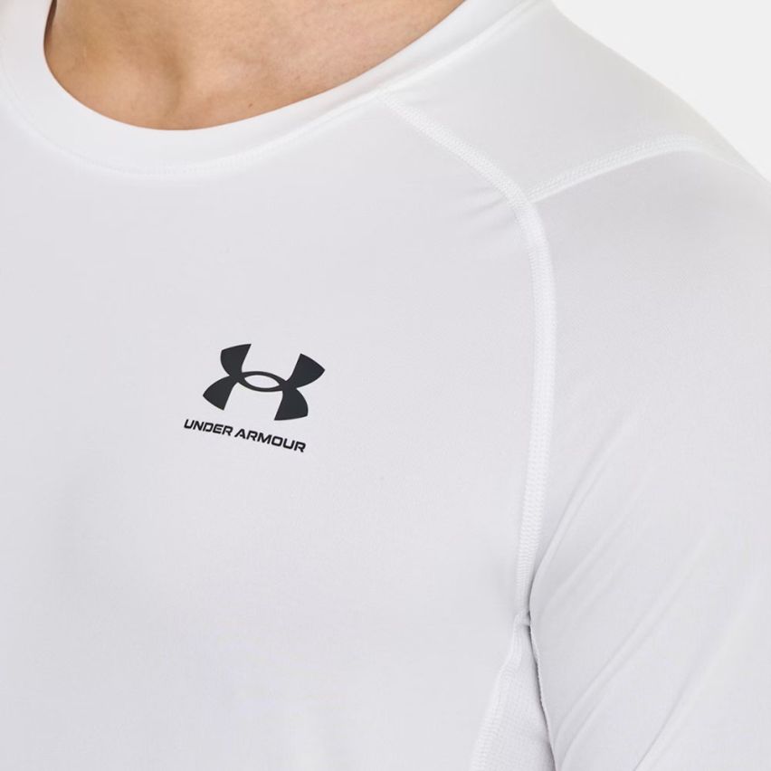 Under Armour HeatGear Compression Sweatshirt Herren weiss