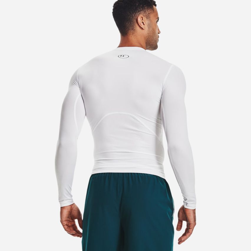 Under Armour HeatGear Compression Sweatshirt Herren weiss