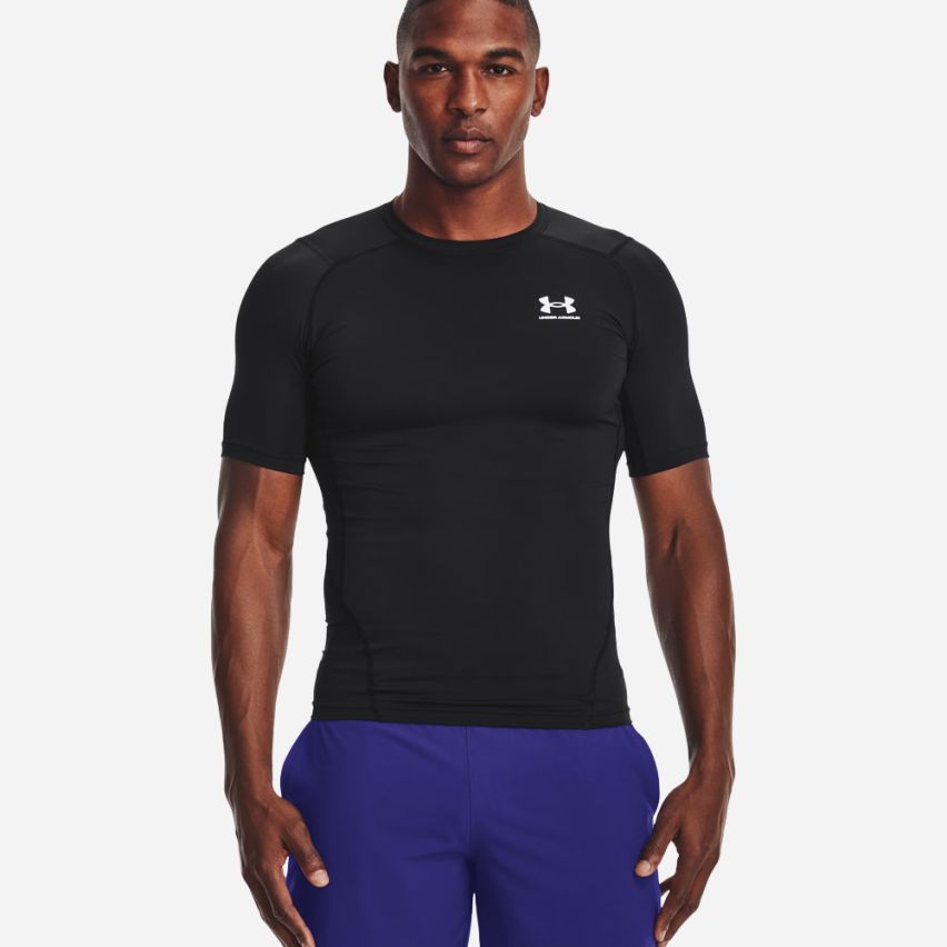 Under Armour HeatGear Compression T-Shirt Herren schwarz